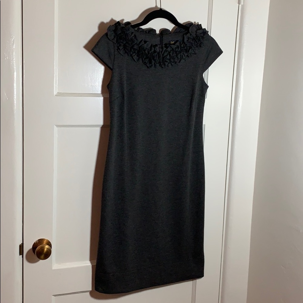 Grey Ruffle Dress